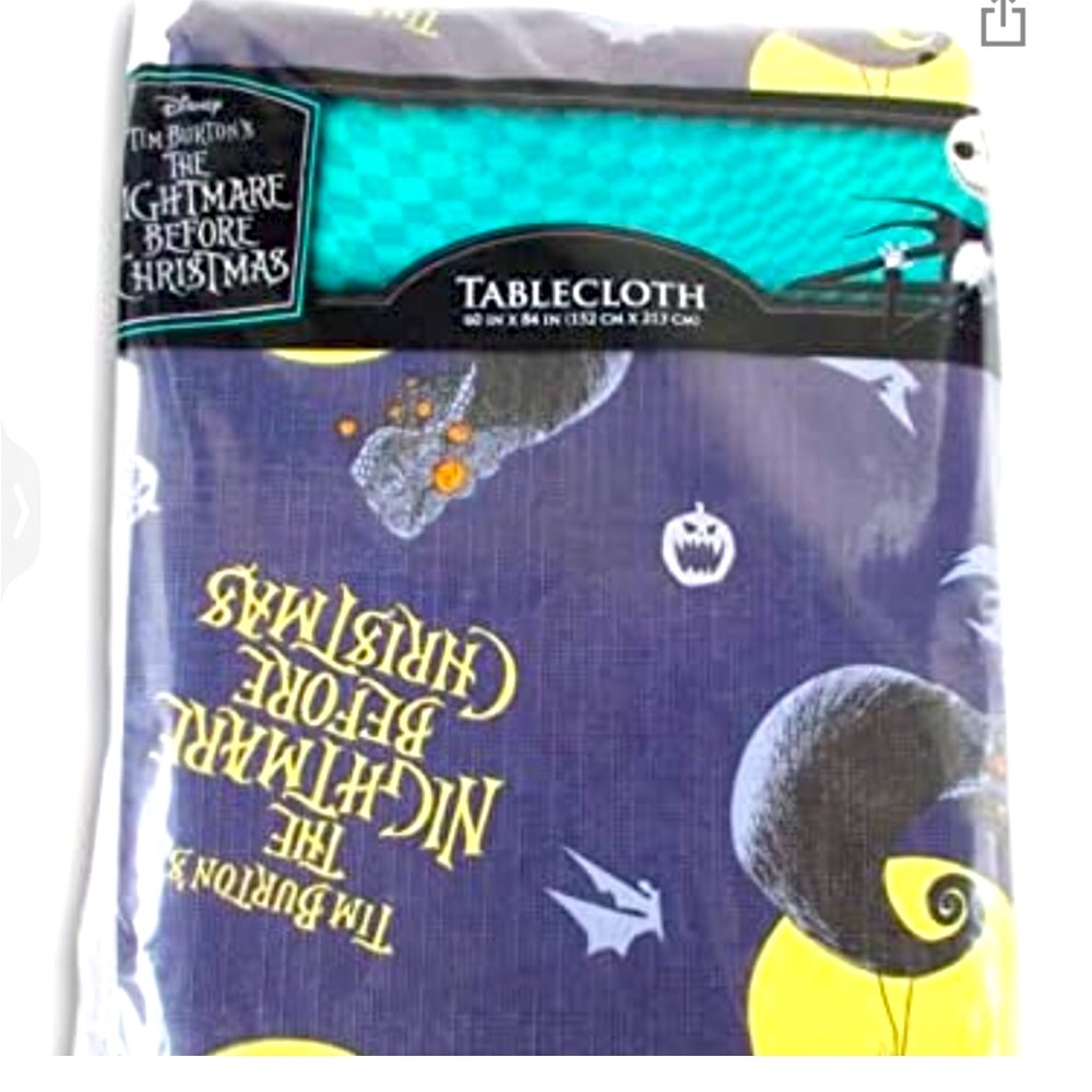 Nightmare Before Christmas Tablecloth NIP